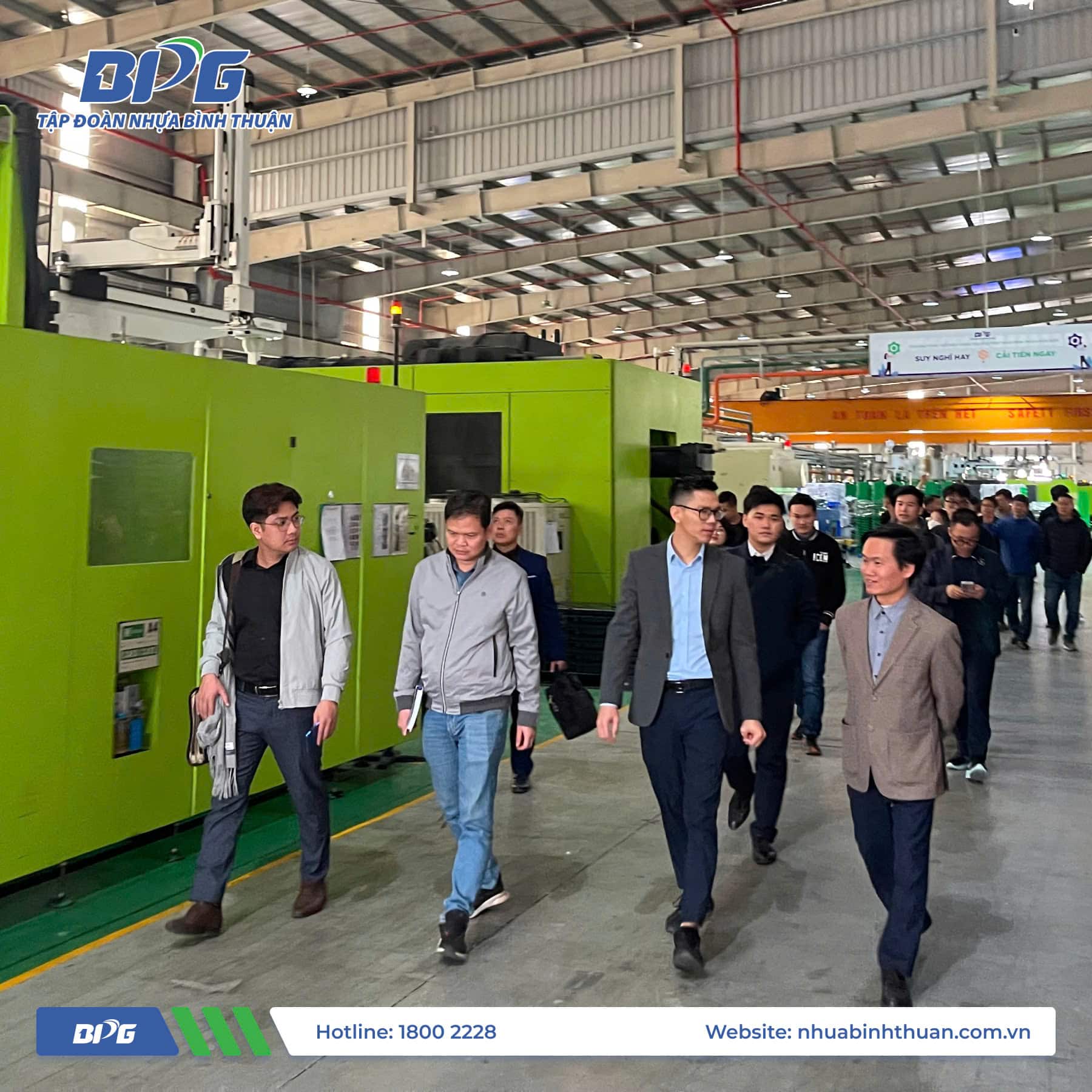 Dây chuyền sản xuất hiện đại tại Nhà máy BQP - Tập đoàn Nhựa Bình Thuận
